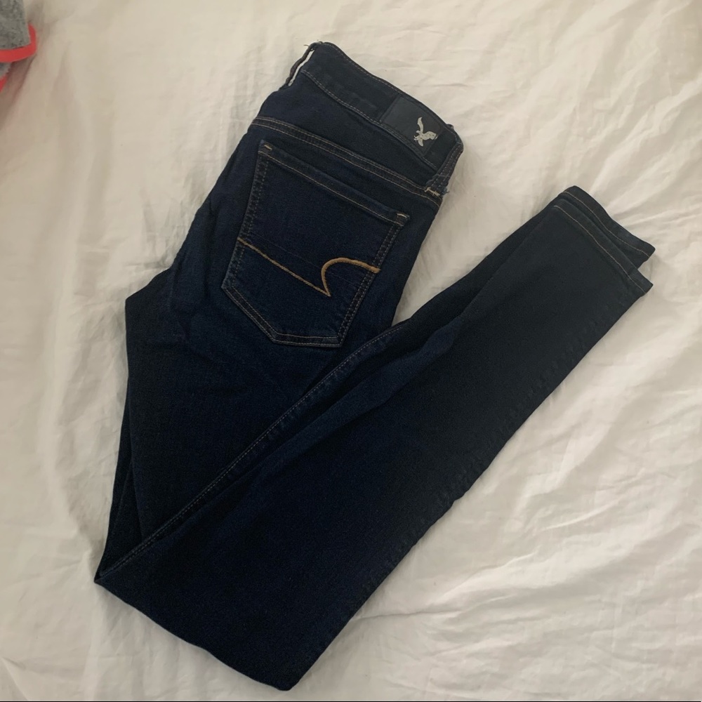 Dark American Eagle Skinny Jeans